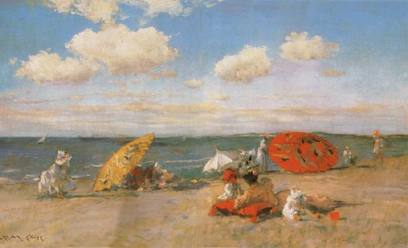 William Merrit Chase At the Seaside oil painting picture